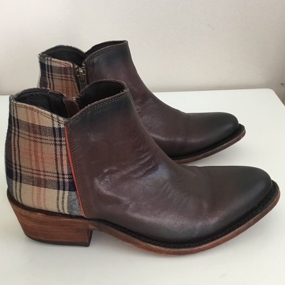 New Liberty BLACK Sally Plaid ankle booties (7) - Picture 3 of 10